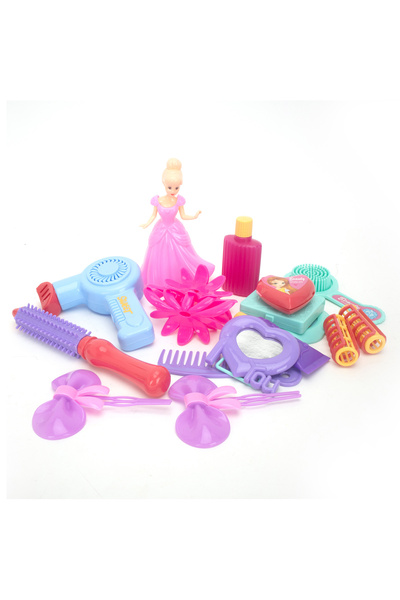 Fab N Funky مجموعة لعب تصفيف الشعر الكلاسيكية فاب آند فانكي، 16 قطعة، للأطفال...