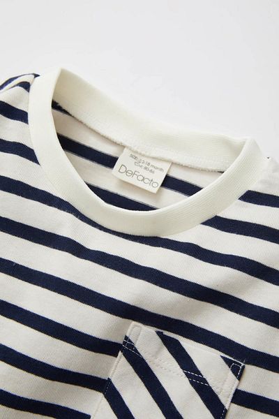 DeFacto Baby Boy Striped Crew Neck Long Sleeve T-Shirt - C2491a524sp