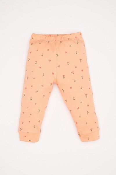 DeFacto Baby-Mädchen-Pyjama-Set mit Blumenmuster, langärmelig, 2-teilig, D8291A5NS