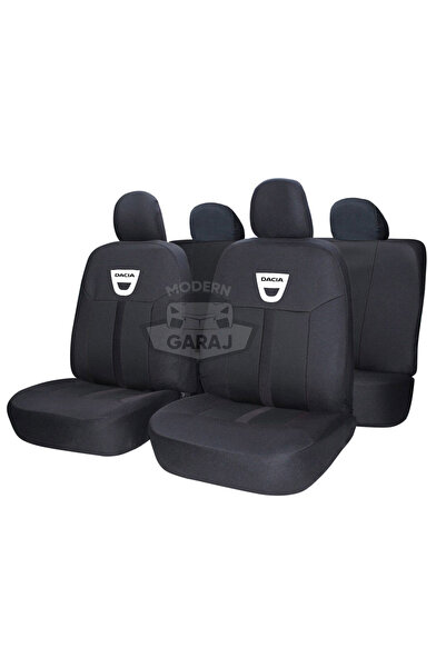 STOFFBAG غطاء مقعد السيارة الأمامي والخلفي مع شعار Dacia - Duster، Logan، Sol...