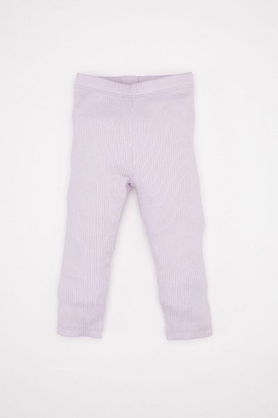 DeFacto Gesticktes, langärmliges, geripptes Baby-Pyjama-Set für Mädchen – D6802A5NS