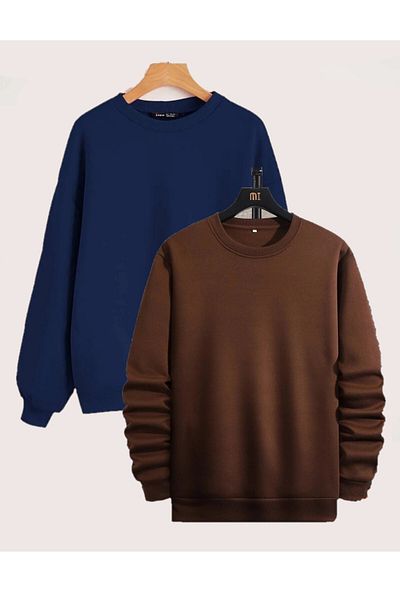 DAXİS Sportwear Company Pachet de 2 hanorac oversize unisex cu gât