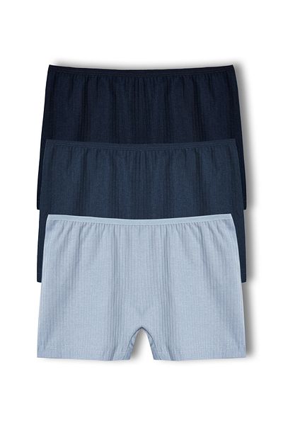 HNX Γυναικεία εσώρουχα Boxer με βαμβακερά κορδόνια 3 συσκευασιών