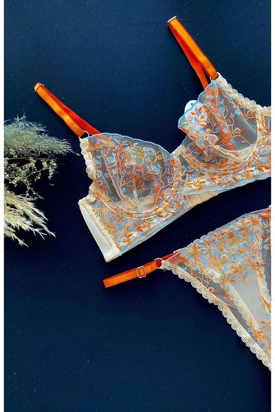 DoDe Flora Floral Underwire Bralet Σετ Love Secret
