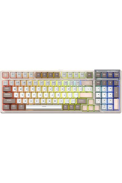 Aula F98 95% Tri-Mode RGB Wireless Mechanical Gaming Keyboard, Pre-lubed Nimbus V3 Switches Hot-swappable