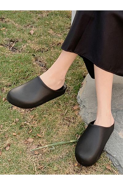 Sneak-a-Peek By Styli Solid Slip On Comfort Clogs