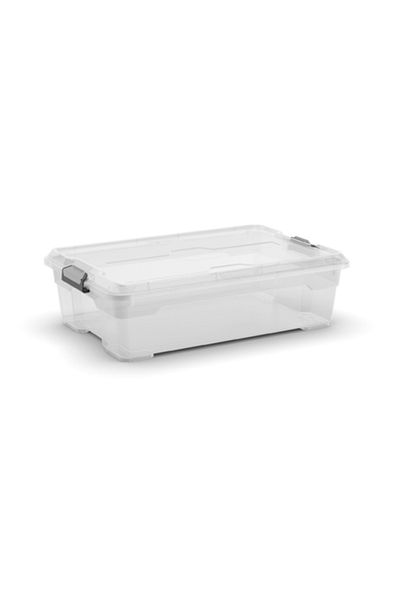 Keter Moover Box M Transparent - Durable, Lockable Storage Solution for Secure Organization
