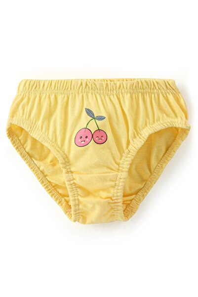 Babyhug 100% Cotton Panties Fruits Print Pack of 3 - Red White & Yellow