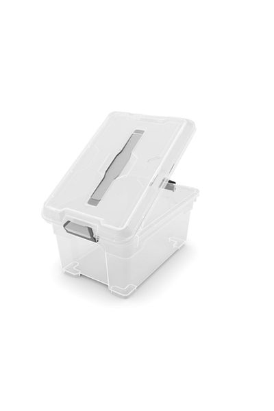 Keter Moover Box M Transparent - Durable, Lockable Storage Solution for Secure Organization