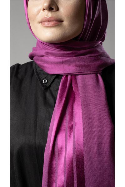 HÜRREM BONE Wine Stripe Striped Shawl Viscose Fabric Bursa Dolama 202109_08