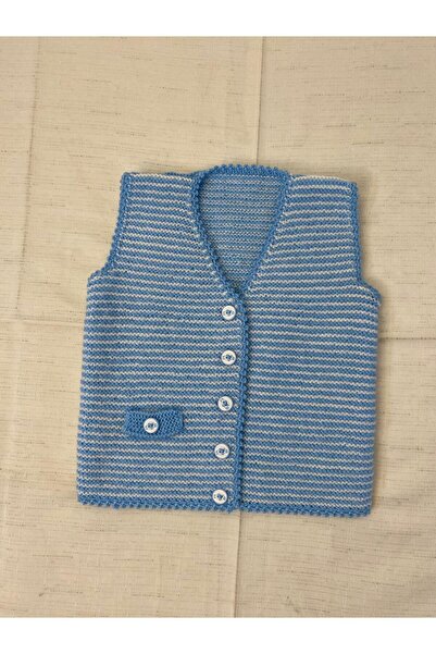 Vinezza Home Collection Vi̇nezza Home Collection Hand Knitted Baby Vest