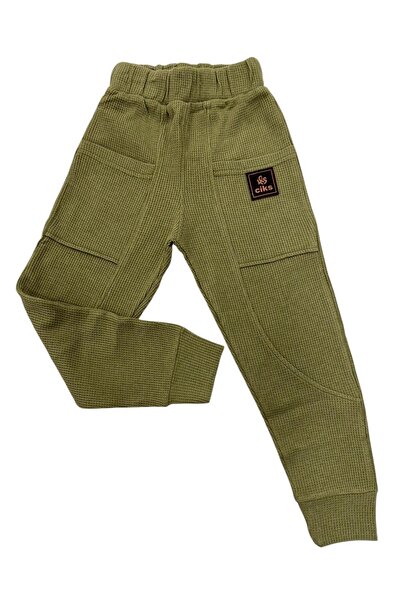 Esterella Boy Waffle Sweatpants/ Turba Pocket Children's Pants/ Boy's Sweatpants