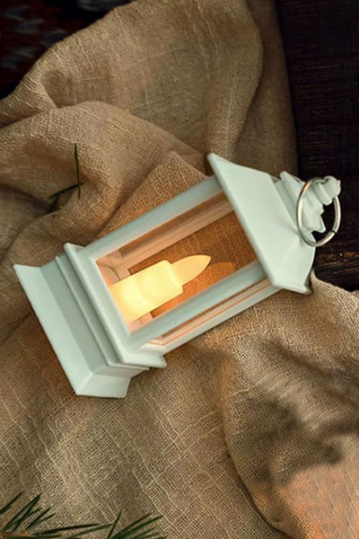 tusah Alevsiz LED Mum Işığı  Dekoratif Fener Pilli