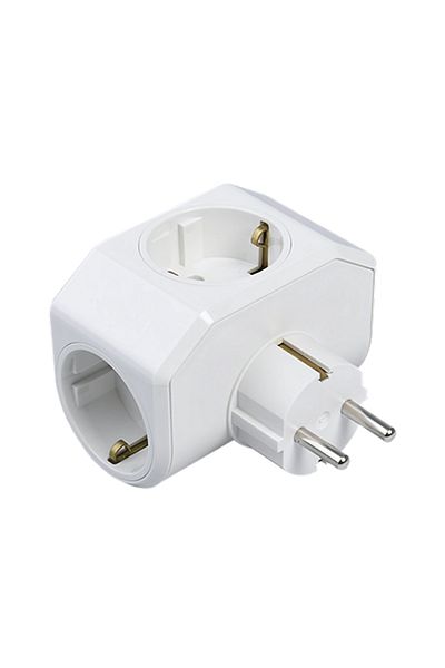 VİKO Yonca Plus Socket – 3-Piece, White, Stylish and Durable Design