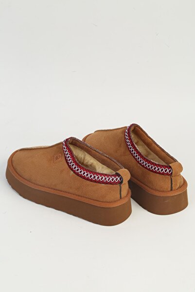 Benetton ®   Γυναικείες παντόφλες μισού παπουτσιού με γούνα εσωτερικά βιζόν BN-50149