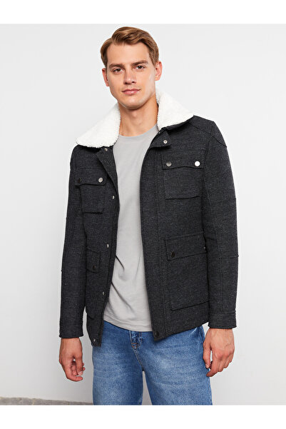 LC Waikiki Slim Fit Men's Collared Neck Coat