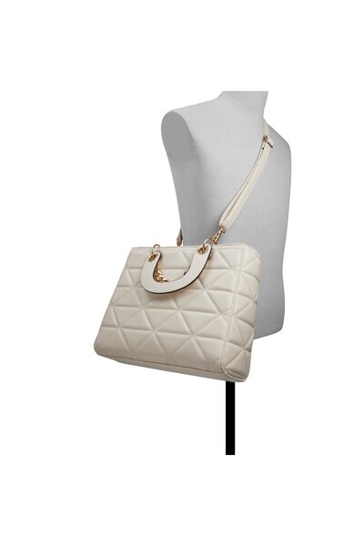 Call it Spring Women's Beige Top Handle Bag With Single Compartment