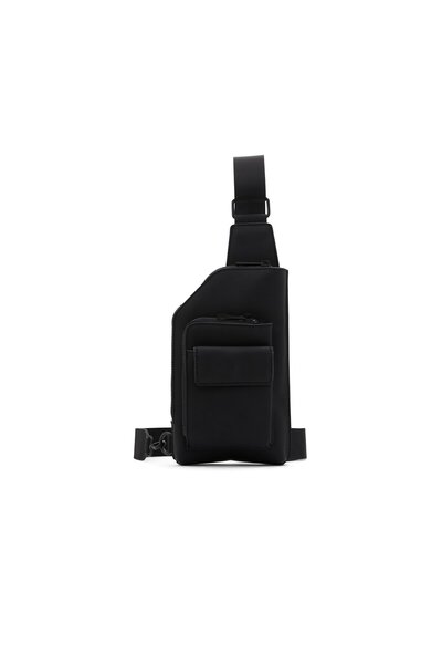 Call it Spring Men's Black Messenger Bag With Non-Removable Adjustable Crossb...