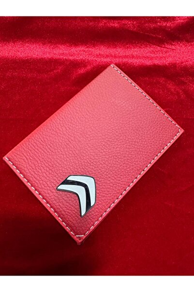 ATTA PAZARLAMA حافظة ترخيص من الجلد الأحمر من زجاج شبكي منقوش، حافظة ترخيص، م...