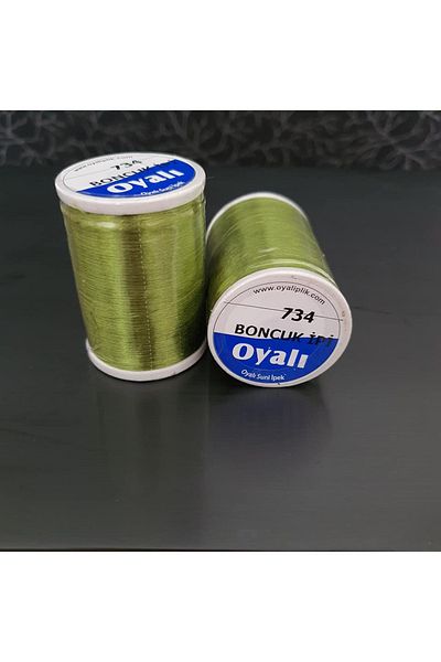 OYALI Yeşil Παρουσίαση Μεταξωτό - Σχοινί με χάντρες 734, 50 γρ