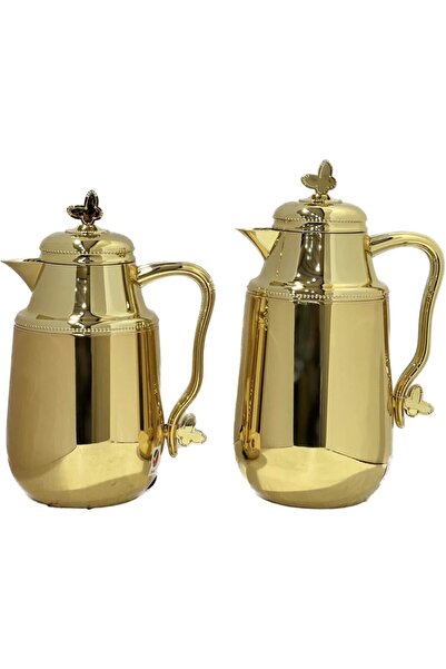 AVCI HOME MAKER 2 PIECES SET FLASK 0.7 LITRE AND 1 LITRE - GOLD