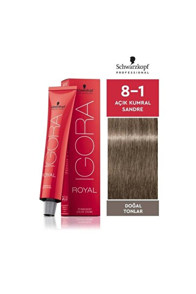 Igora Igora Royal Doğal Tonlar 8-1 Açık Kumral Sandre Saç Boyası 60ml