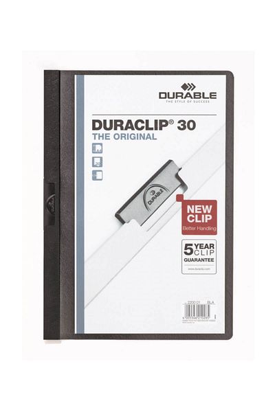 Durable Black Duraclip 30-Pages Compression File 2200-S