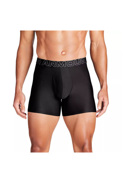 Under Armour Men's Elastic Waist Cotton Slim Fit Black Boxers 1383878 -001