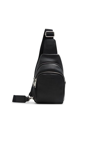 Call it Spring Men's Black Cross Body Bag With Single Compartment