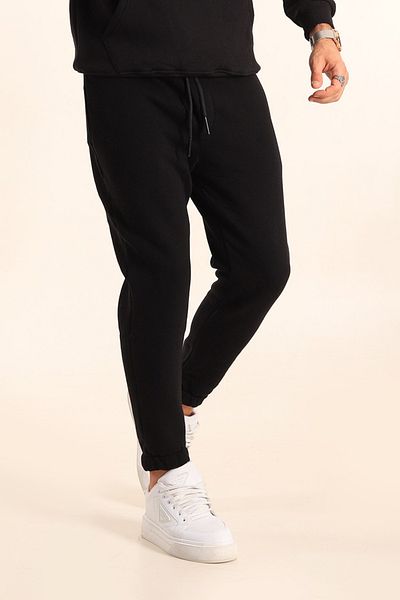 BayBayan Ανδρικό Jogger Oversize Φούτερ με ελαστικά πόδια