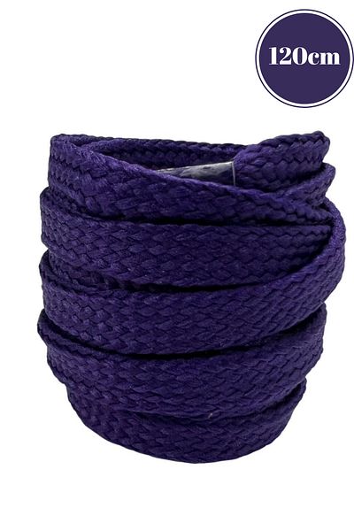 Mag Shoes Care Dark Purple Flat Plain Sneakers. 120cm