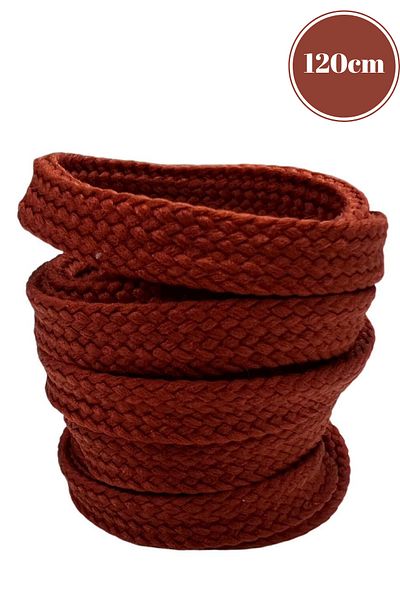 Mag Shoes Care Claret Red Flat Plain Sports Shoelaces. 120cm. 1 Pair. 2 Pieces.