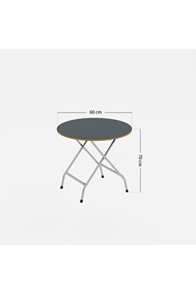 Güzelkan Mutfak Masa Yemek Katlanır Bahçe Masası Yuvarlak