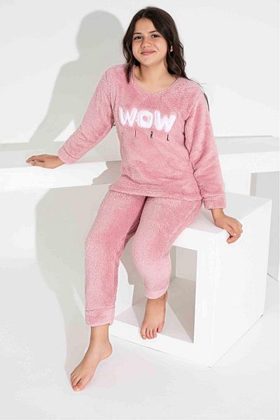 RAPAPA Girl's Warm Fleece Pajamas Set 2829Pk