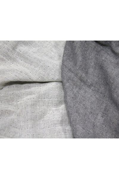 podyum baskı 150x100 Μπεζ γκρι γκρι κουβέρτα μουσελίνα και πανί - Διπλή στρώση διπλής όψης