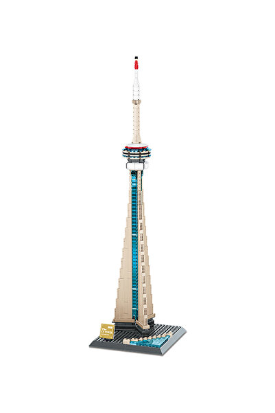 Fab N Funky Toronto TV Tower Building Blocks Set - 424pcs, Educational Toy for Motor Skills, 6+ Years