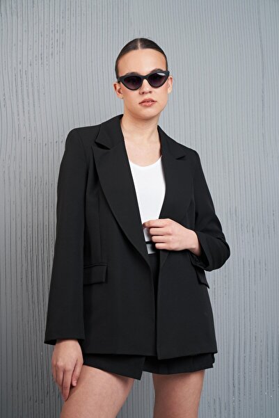 citycenterfashion Kadın Oversize Blazer Ceket cty-abr-9000
