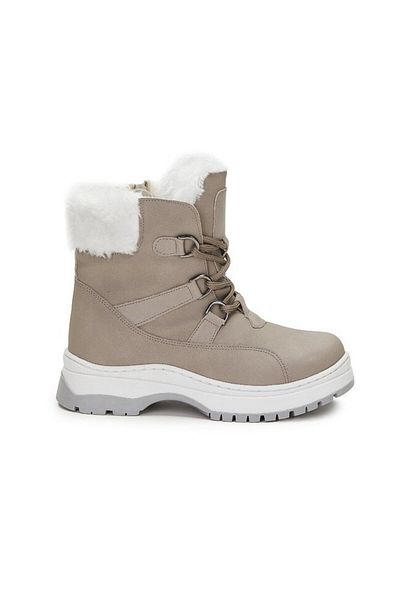 Vicco Alexis Furry Girl's Grey Boots μπότες-&-μποτάκια