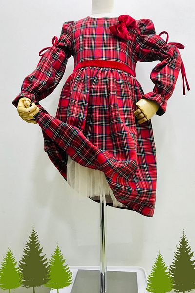 Nonno Kids ROCHIE ROȘIE IN CARAȚI FATA