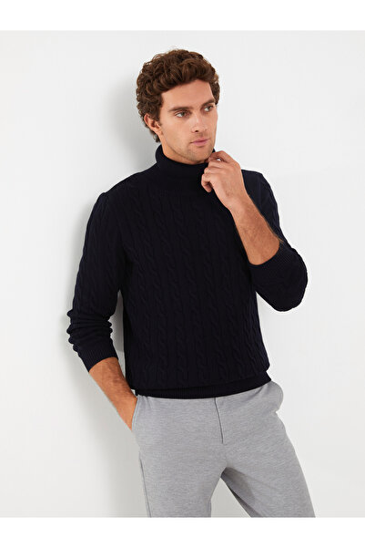 LC Waikiki Turtleneck Long Sleeve Men's Knitwear Sweater