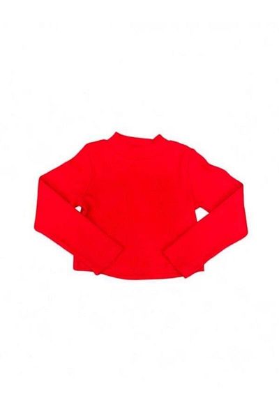 Zekids Girl's Seasonal Cotton Ribbed Crop Blouse