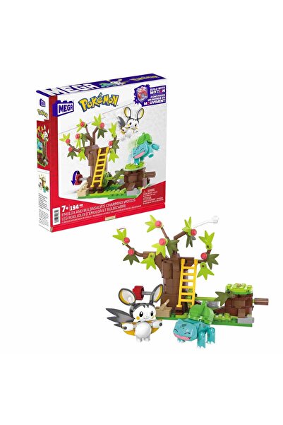 Mega Bloks MEGA Pokemon Emolga ve Bulbasaur'un Ormanı HTH69