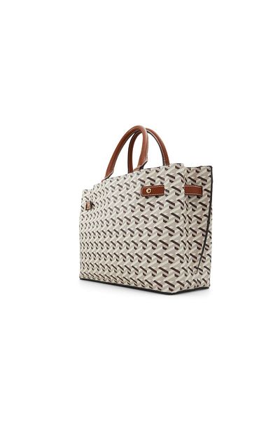 Call it Spring Women's Brown Satchel Bag Handbag With 2 Compartments