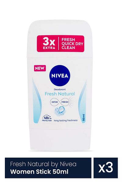 NIVEA Fresh by Nivea for Women Stick 3 τεμάχια x 50ml