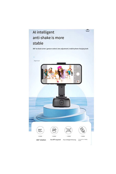 Generic Desktop Phone Holder Stand with Power Bank and Charging Port