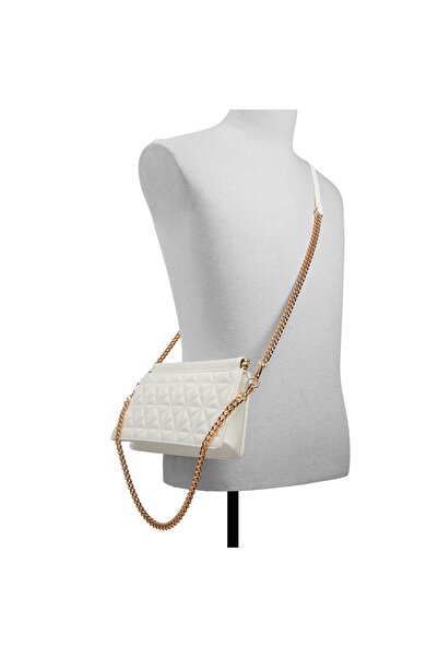 Call it Spring Women's White Cross Body Bag With Multi Pocket Interior