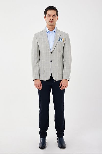 ACTUAL Blazer Blue Slim Fit - 7141-R-4 Jachetă simplă