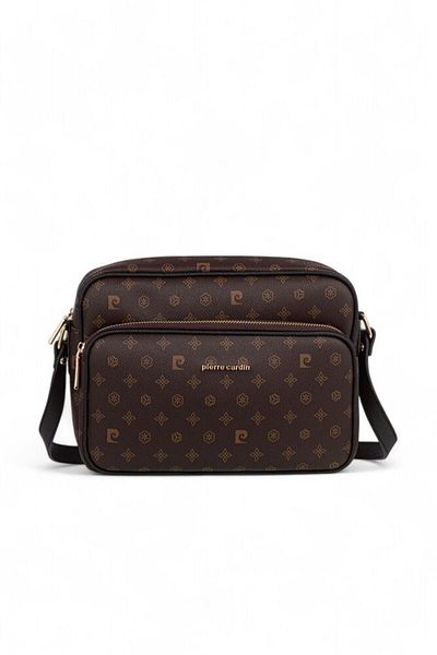 Pierre Cardin Monogram Brown Γυναικεία τσάντα χιαστί 05PC24K800-MN
