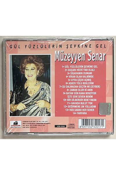 Plakevi İzmir Müzeyyen Senar Rose Come to the Peaking of Faces Cd (Zero Original Period Edition Cd in Gelatin)