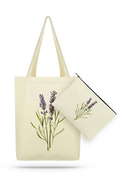Çınar Bez Çanta Paket Lavander Kanvas Kumaş Bez Çanta